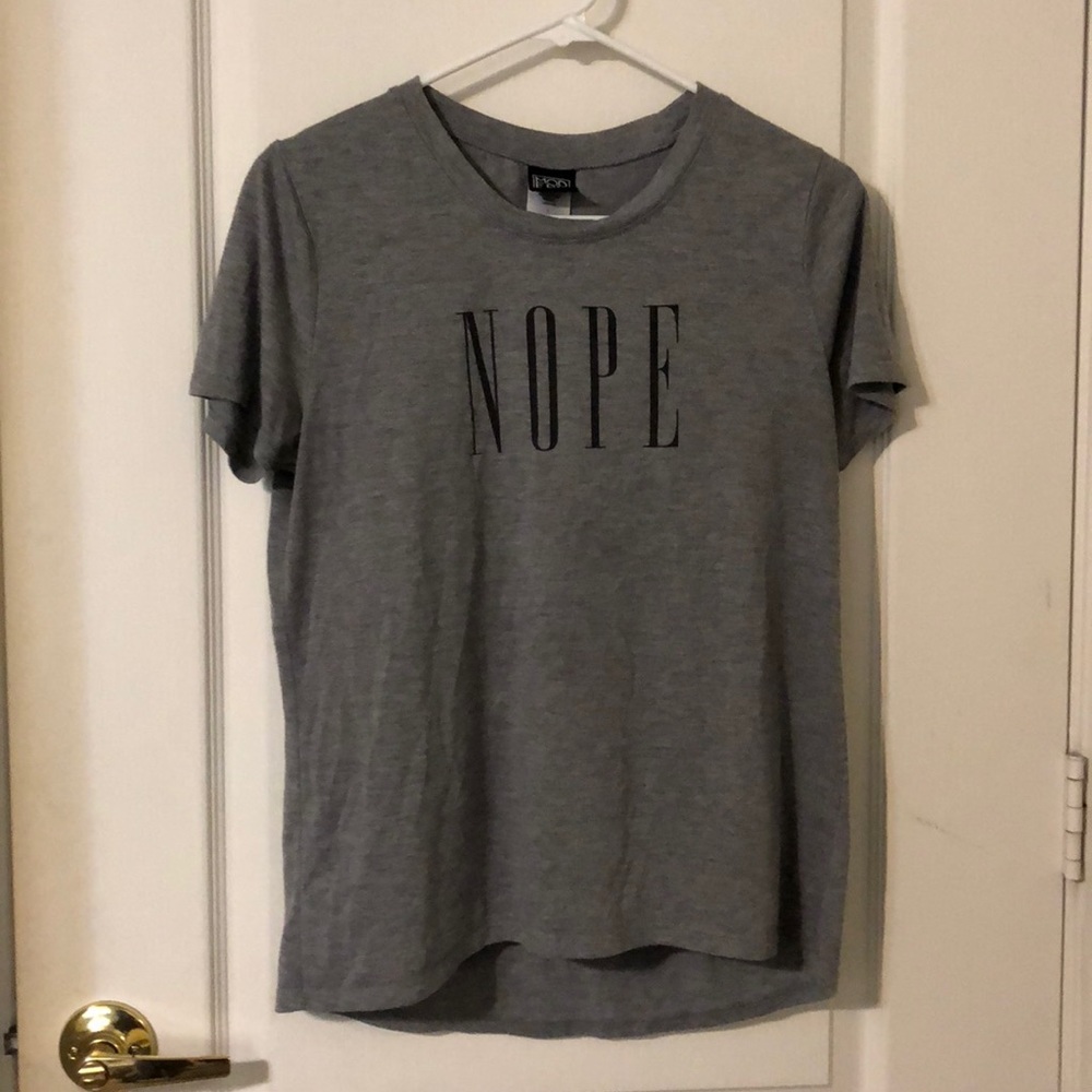 Grey Morden Lux “NOPE” t-shirt